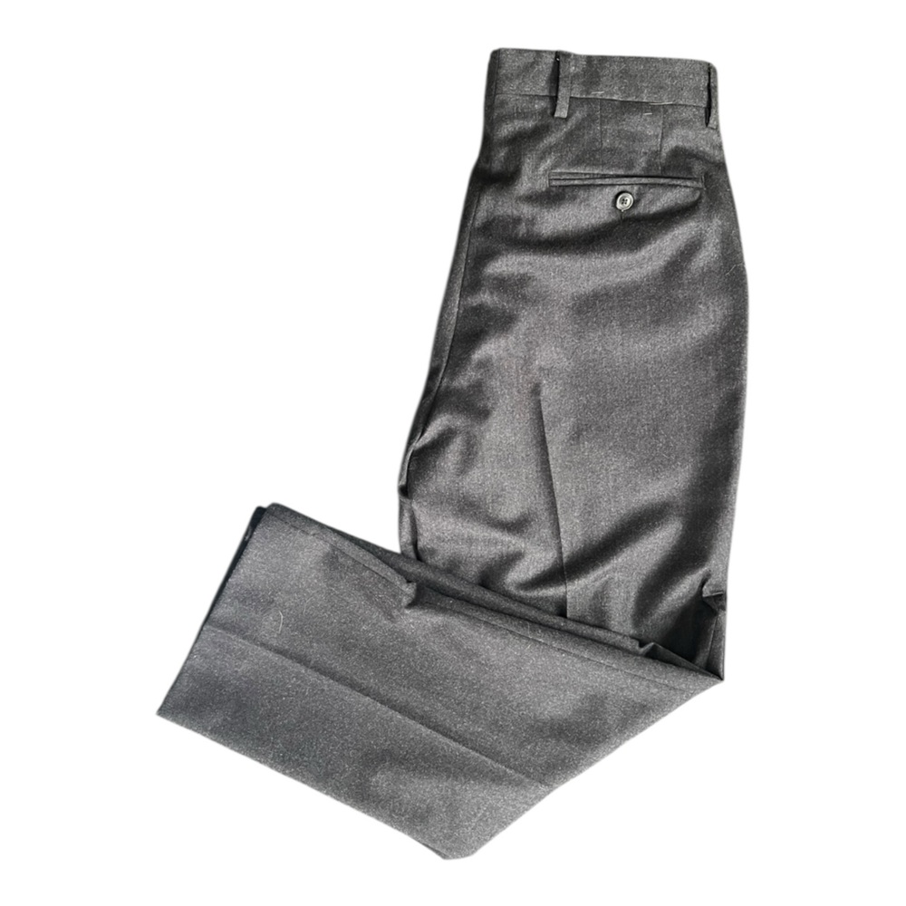 Vintage Orvis Men’s Size 34 X 30 Gray Cotton Wool Blend Flannel Dress Pants